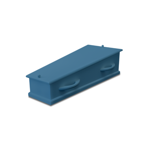 Kinder uitvaartkist Blauw